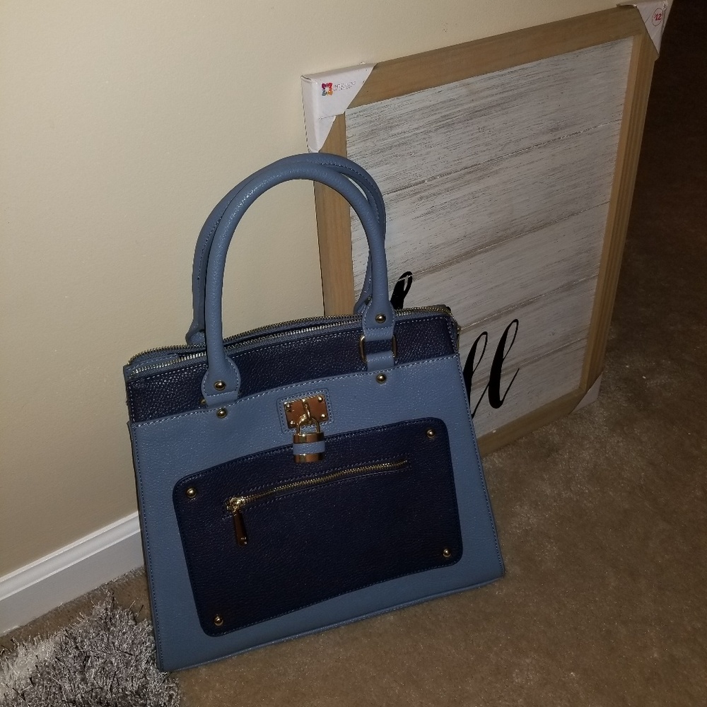 Blue handbag